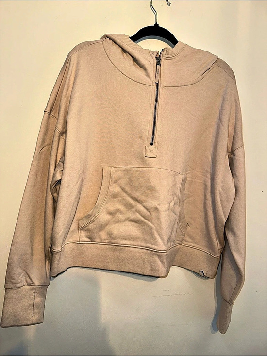 JoyLab Tops - JoyLab Cropped Half-Zip Hoodie in Pink Size Large